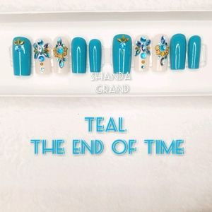 Lux Press-On Nail Set(Medium Square Shape)